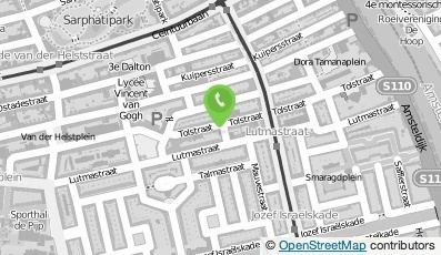 Bekijk kaart van Praktijk Fysiotherapie en Haptotherapie Toldwarsstraat in Amsterdam