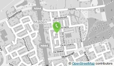 Bekijk kaart van Muziekpraktijk De Dodo  in Malden