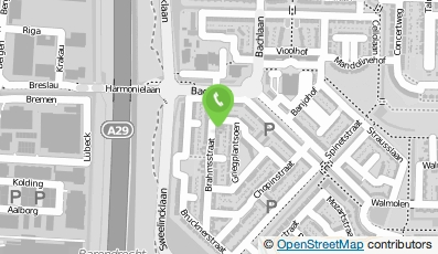 Bekijk kaart van Barendrecht Mahlerstraat in Barendrecht
