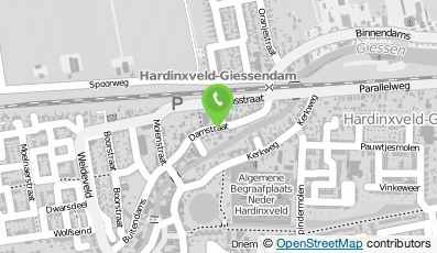 Bekijk kaart van Teunis van Kalkeren Hoveniersbedrijf in Hardinxveld-Giessendam