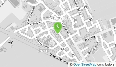 Bekijk kaart van Dienstverlening KDO  in Oldemarkt