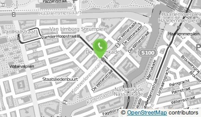 Bekijk kaart van De Schatkist Kinder- en Jeugdtherapie Westerpark in Amsterdam