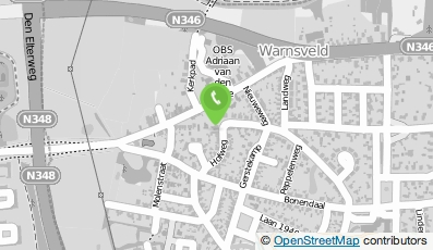 Bekijk kaart van Bed & Breakfast 't Hofje in Warnsveld