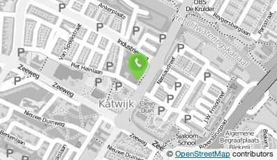 Bekijk kaart van De Jong's brandstofexpl. maatschapp in Katwijk (Zuid-Holland)