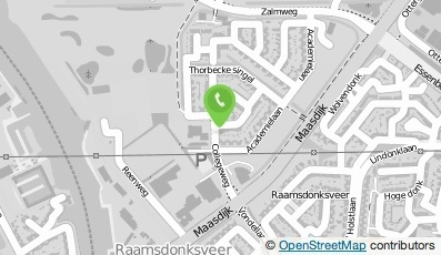 Bekijk kaart van Van Beek & Bloemsaat, centrum voor fysiotherapie en beweging in Raamsdonksveer