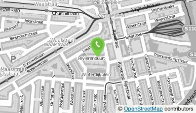 Bekijk kaart van Oecumenische daltonschool De Rivieren in Amsterdam