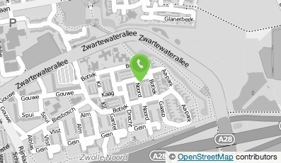 Bekijk kaart van Tennisschool Zwolle  in Zwolle