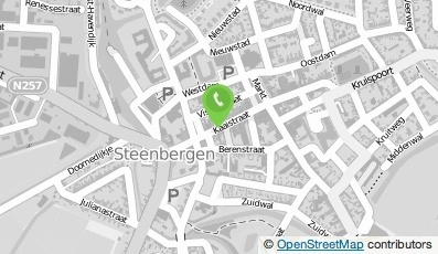 Bekijk kaart van Kinder- en Jeugdpsychologie Blaaubeen in Steenbergen (Noord-Brabant)