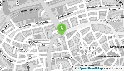 Bekijk kaart van Handelsbanken kantoor Bergen op Zoom in Bergen op Zoom