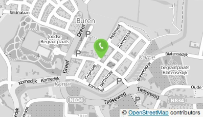 Bekijk kaart van Chinees Afhaal De Buren + cafetaria in Buren (Gelderland)