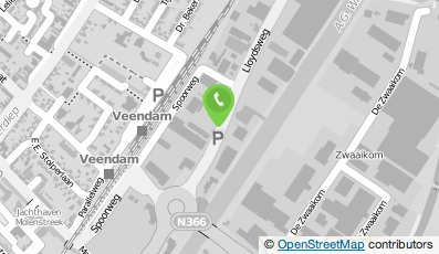 Bekijk kaart van Drukkerij Reinier van der Kooi in Veendam