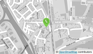 Bekijk kaart van Bouwbedrijf Van der Vliet B.V. in Waardenburg