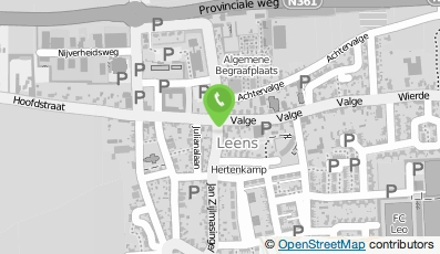 Bekijk kaart van Kloffieleut.nl in Leens