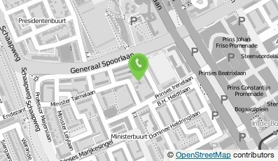 Bekijk kaart van Koca Stratenmaker in Den Haag