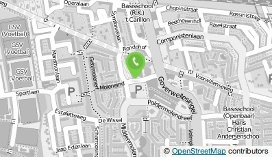 Bekijk kaart van Centrum Irishof  in Gouda