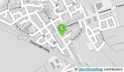 Bekijk kaart van Dierenkliniek De Woldberg in Oldemarkt