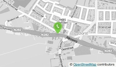 Bekijk kaart van Cafe-zalen Dorpzicht in Dorst
