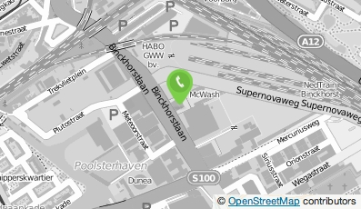 Bekijk kaart van McWash Plaspoelpolder B.V. in Rijswijk (Zuid-Holland)