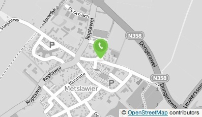 Bekijk kaart van Oosterkamp t.h.o.d.n. Thomashs Metslawier in Mitselwier