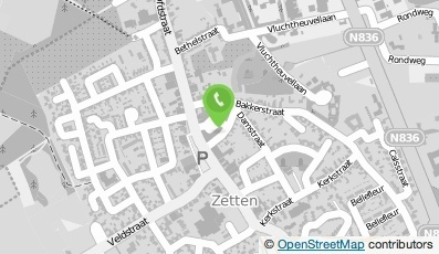 Bekijk kaart van Kantoorboekhandel Zetten in Zetten