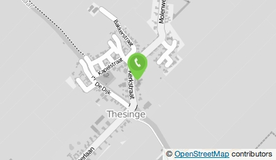 Bekijk kaart van Stichting Dorpshuis Thesinge in Thesinge