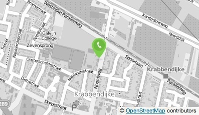 Bekijk kaart van Dierenartsenpraktijk Mosselman & Verboom, praktijklocatie Krabbendijke in Krabbendijke