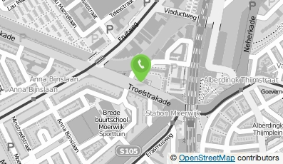 Bekijk kaart van Shell Troelstrakade in Den Haag