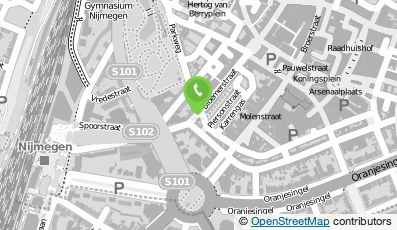 Bekijk kaart van Lounge Café in Nijmegen