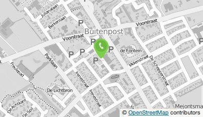Bekijk kaart van Handelsonderneming Jacob Hoeksma in Buitenpost