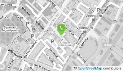 Bekijk kaart van Parodontologie Praktijk Groningen in Veendam