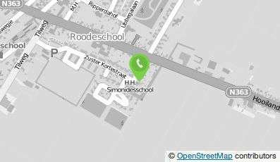 Bekijk kaart van Romtrad en RCR in Roodeschool