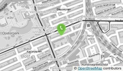 Bekijk kaart van Tandartspraktijk Muiderpoort B.V. in Amsterdam
