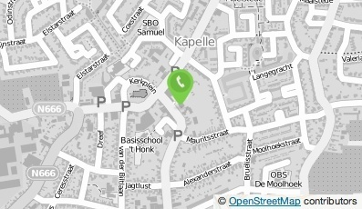 Bekijk kaart van Maatschap Praktijk voor Podotherapie De Boer in Kapelle