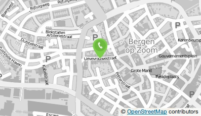 Bekijk kaart van Chirurgenpraktijk Sars B.V. in Bergen op Zoom