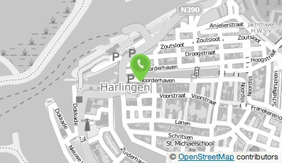 Bekijk kaart van Boutique Hotel De Eilanden in Harlingen