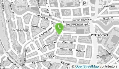 Bekijk kaart van V.O.F. Snackbar Herenstraat in Leiden
