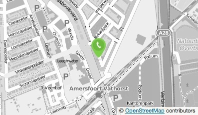 Bekijk kaart van R.A. van Veen Holding B.V.  in Amersfoort