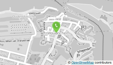 Bekijk kaart van IJs & Spijssalon Baks in Woudrichem