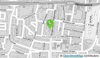 Bekijk kaart van Bouw- en Aannemersbedrijf W. Hoekstra in Hurdegaryp