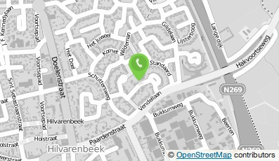 Bekijk kaart van KDV Doelakkers in Hilvarenbeek
