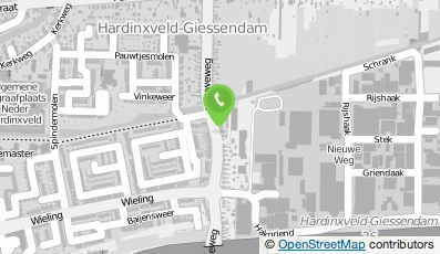 Bekijk kaart van Zwakhals metsel- en lijmwerken in Hardinxveld-Giessendam