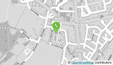Bekijk kaart van Verloskundigenpraktijk De Hof - Spreekuur Markelo in Markelo