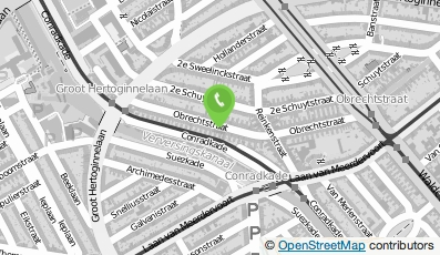 Bekijk kaart van B&B Obrechtstraat in Den Haag