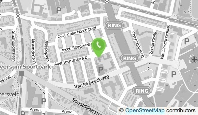 Bekijk kaart van Praktijk kinderoefenth. Hilversum in Hilversum