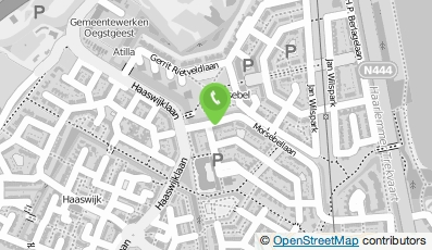 Bekijk kaart van Bouwbedrijf MarioWorks in Leiden