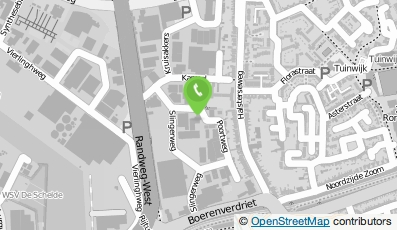 Bekijk kaart van Vakgroep West-Brabant in Bergen op Zoom