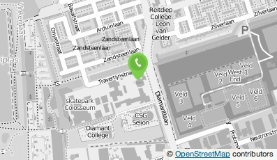 Bekijk kaart van Stallingen Travertijnstraat in Groningen