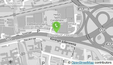 Bekijk kaart van Texaco Zuidzijde in Zaandam