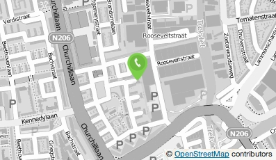 Bekijk kaart van Taxi De 5 Leeuwen in Leiden