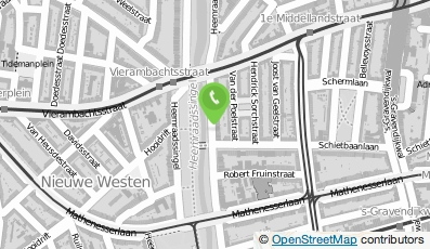 Bekijk kaart van Bed & Breakfast Aan de Singel in Rotterdam
